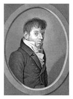 ritratto di il predicatore jst. th. jan furgone va, Hendrik alzarsi, dopo j. voi, 1786 - 1826 foto