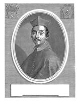 ritratto di cardinale luigi omodei, giuseppe maria testana, 1658 - 1679 foto