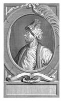 ritratto di nadir shah ashar, francois morellón la grotta, 1731 - 1734 foto