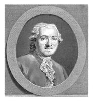 ritratto di balthazar georges saggio, jacques beauvarlet, dopo Guilliaume-Francois colson, 1741 - 1797 foto