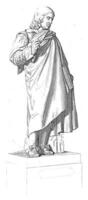 ritratto fallimento di artista nicolas poussin, giacopo Bernardi, dopo dumont figlio., 1818 - 1848 foto