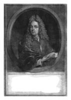 ritratto di jakob zeeus, arnold Houbreken, 1706 - 1719 foto