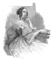 ritratto di un' giovane signora, jan battezzatore tetar furgone elfo, dopo herman federica care dieci Kate, 1849 foto