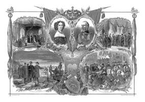 venticinquesimo anniversario di il regno di re Willem iii e Regina Sofia, 1874 foto