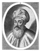 ritratto di il Turco generale Ali-bassa, dominicus custode, 1579 - 1615 foto