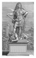 statua di Louis xiv calpestare eresia, corniola Martino vermeulen, dopo Louis de boullonge Le giovane, dopo Louis lecomte, 1685 foto