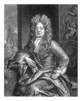 ritratto di heinrich gunther von Thulemeyer, pietro schenk io, 1670 - 1713 foto