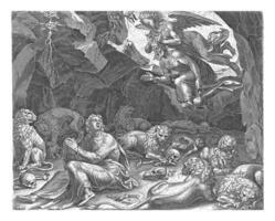 daniele nel il leone tana, philips galle, dopo maarten furgone Heemskerck, 1565 - 1678 foto