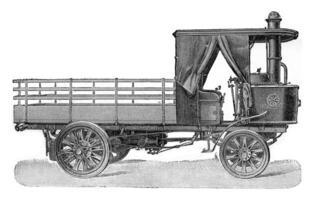camion 25 cavalli, Vintage ▾ incisione. foto