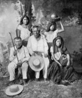 indiano famiglia a partire dal EL salvatore, Vintage ▾ incisione. foto