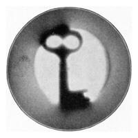 fotografia di un' chiave con radio raggi, Vintage ▾ incisione. foto