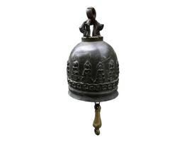 Vintage ▾ ottone campana isolato su bianca sfondo foto
