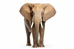 ai generato africano elefante avvicinamento foto