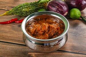 indiano cucina - pollo masala salsa foto