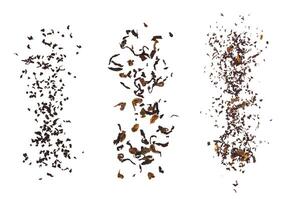 foglie di tè essiccate foto