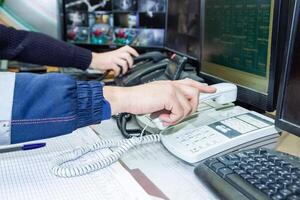 industriale lavoratore a il opera foto