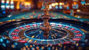 ai generato vicino su di casinò roulette ruota foto