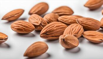 ai generato mandorle siamo un' grande fonte di proteina foto