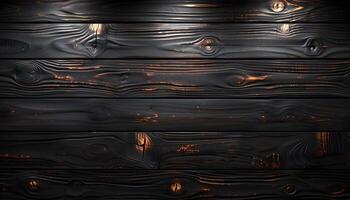 ai generato nero legna struttura sfondo con di legno tavole foto