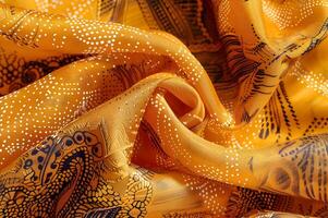 ai generato batik bellezza svelato avvicinamento modelli e textures foto