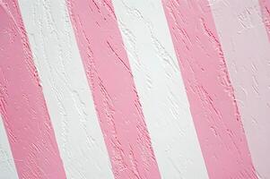 ai generato a strisce eleganza rosa e bianca strisce sfondo foto