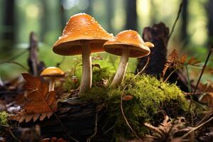 ai generato saporito fungo boletus edulis. creare ai foto