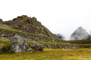 machu piccù, Perù, 2015 - inca pietra muri e strutture machu picchu foto