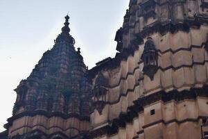 bellissimo Visualizza di orchha palazzo forte, raja Mahal e chaturbhuj tempio a partire dal jahangir mahal, orcha, madhya pradesh, jahangir Mahal - orchha forte nel orcha, madhya pradesh, indiano archeologico siti foto