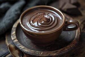ai generato tazza di caldo cioccolato. generativo ai foto
