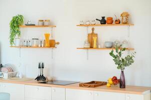 interno di moderno confortevole cucina foto