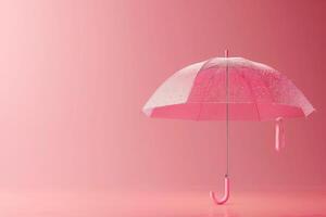 ai generato goccia di pioggia e ombrello nel il concetto di piovoso tempo metereologico e protezione foto