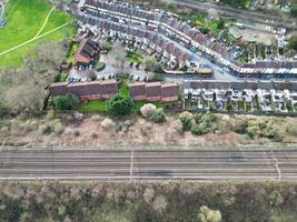 aereo Visualizza di centrale watford città di Inghilterra UK. marzo 3°, 2024 foto