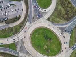 alto angolo Visualizza di centrale hatfield città hertfordshire di Inghilterra, grande Gran Bretagna. marzo 9, 2024 foto