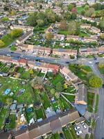 aereo Visualizza di Residenziale quartiere e vero tenuta le case a hemel canapa città di Inghilterra UK. novembre 5°, 2023 foto