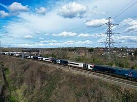 alto angolo metraggio di centrale watford città di Inghilterra unito regno. marzo 3°, 2024 foto