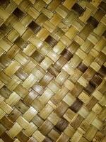 intrecciata bambù stuoie siamo adatto per sfondo o sfondo foto