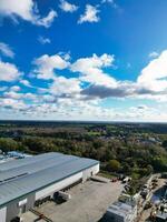 alto angolo Visualizza di industriale tenuta magazzino a hemel canapa città di Inghilterra UK. novembre 5°, 2023 foto