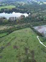 maggior parte bellissimo aereo metraggio di Britannico campagna villaggio vicino Northampton città di Inghilterra UK. ottobre 25, 2023 foto