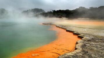 grande primavera prismatica nel parco nazionale di yellowstone foto