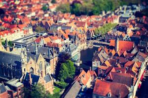 aereo Visualizza di Bruges Brugge, Belgio. foto