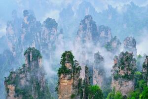 zhangjiajie montagne, Cina foto