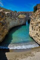 papafragas spiaggia nel milos isola, Grecia foto