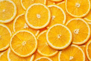 fette di frutta arancione colorato foto