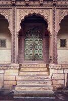 arcuato porta nel mehrangarh forte. jodhpur, Rajasthan, India foto