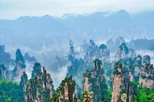 zhangjiajie montagne, Cina foto