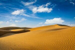 dune del deserto del thar, rajasthan, india foto