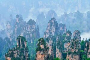 zhangjiajie montagne, Cina foto