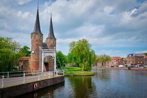 oostport orientale cancello di delft. delft, Olanda foto