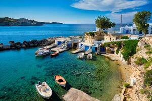 mandrakia villaggio nel milos isola, Grecia foto