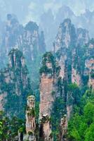 zhangjiajie montagne, Cina foto